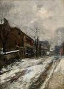 Rue De Village Enneigee