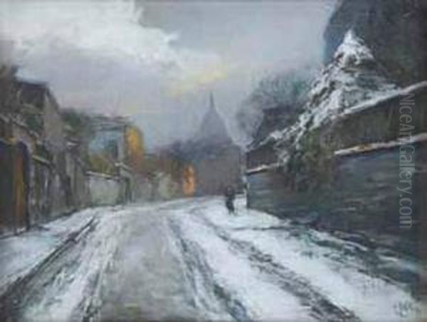 Rue Enneigee A Montmartre - view 1