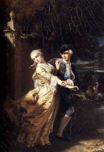 Lovelace's Kidnaping Of Clarissa Harlowe by Edouard Louis Dubufe
