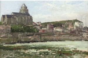 The Fishing Port Of Les Treport by Pierre Jacques Pelletier