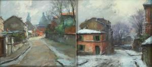 Deux Vues De Montmartre.
