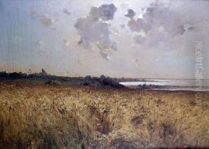 Paysage En Bord De Mer by Leon Germain Pelouse