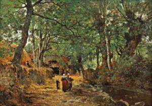 Le Retour Du Marche by Leon Germain Pelouse