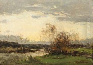 Le Petit Pont by Leon Germain Pelouse