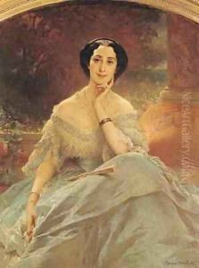 Portrait of the Countess of Hallez Claparede by Edouard Louis Dubufe