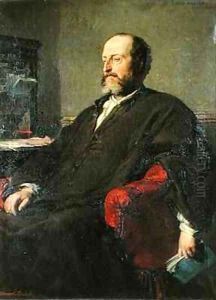Guillaume Victor Emile Augier 1820-89 by Edouard Louis Dubufe