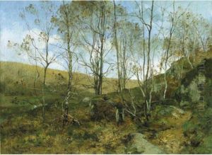 Dans Le Bois De Cernay by Leon Germain Pelouse