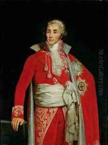 Portrait of Joseph Fouche 1759-1820 Duke of Otranto by Edouard Louis Dubufe