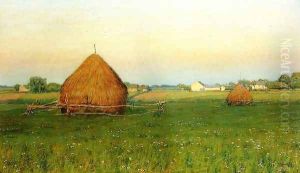 Landscape with Haystacks by Henry Golden Dearth