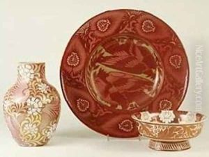 A Selection of Pottery by William Frend De Morgan