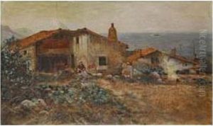 Pueblo De Algorta by Maximino Pena Munoz