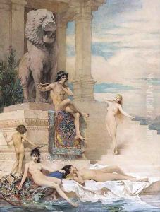 La flate d'ivoire by Edouard-Marie-Guillaume Dubufe
