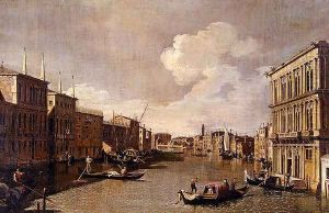 View Of The Grand Canal From The Palazzo Vendramin Calergi To San Geremia by Apollonio Domenichini