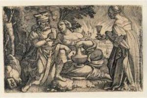 Lot And His Daughters (b. 20; Holl.13)