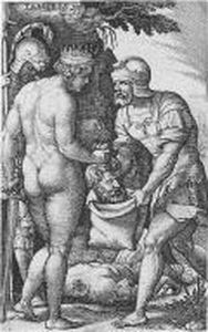 Thomyris Hiding King Cyrus' Head (holl.120) by Georg Pencz