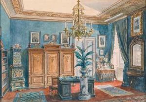 An Interior Scene: "arbeitszimmer In Wien I - view 1