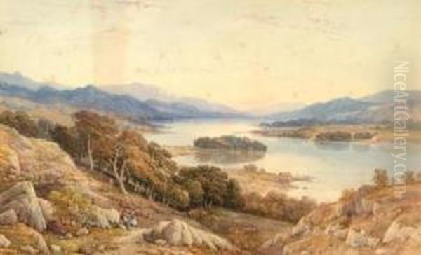 Extensive View Of Windermere With Figures In The Foreground - view 1