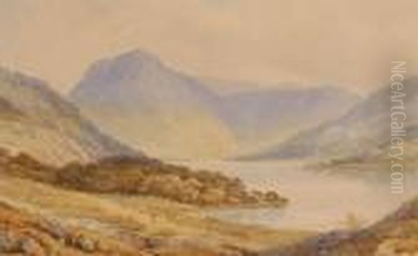 Extensive Mountainlake Scene - view 1