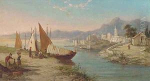 Unloading the catch, Cuttero, Italy by William Raymond Dommersen