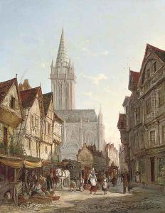 Market day by William Raymond Dommersen