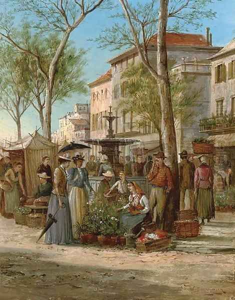 The market square, Grasse - view 1