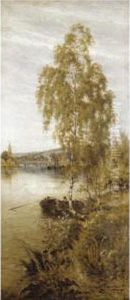 Cattle Watering; The Rowing Boat by Harry Pennell