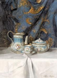 Csendelet Porcelanokkal by Janos Pentelei-Molnar