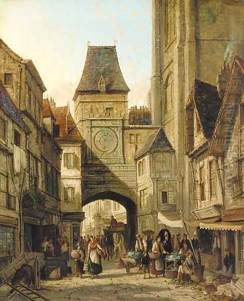 The clock tower, Rouen - view 1