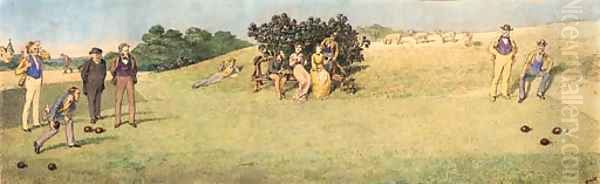 A game of bowls - view 1