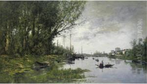 The Seine Below Paris by Paul Emmanuel Peraire