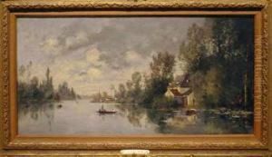 Boating On A River by Paul Emmanuel Peraire