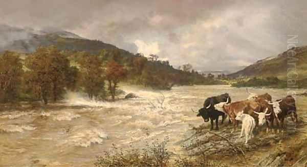 A flood on the Wye, subsiding - view 1