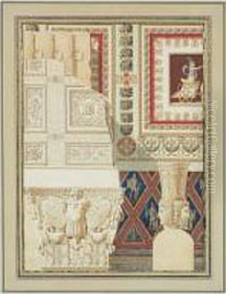 Composition D'antiques: Elements De Decor Mural - view 1
