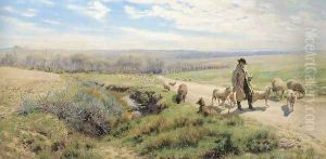 A Spring Morning by Henry William Banks Davis, R.A.