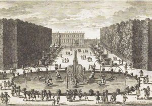 Six Views Of Fountains And 
Gardens In France Including: La Vue De Cascades De Versailles Et 
D""""une Partie Du Chateau by Gabriel Perelle