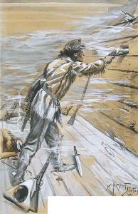 He fired two shots in rapid succession by W. Herbert Dunton