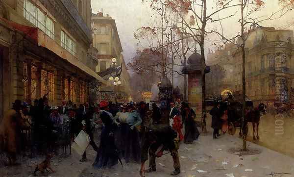 A Busting Street Scene - view 1