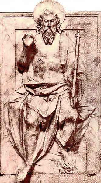 Relief with the Blessing Christ - view 1
