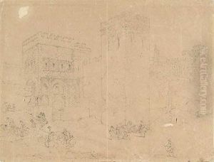 Puerta De Alfonso Vi En Toledo by Genaro Perez Villaamil Y Duguet