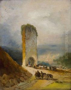 Bano De La Caba En Toledo by Genaro Perez Villaamil Y Duguet