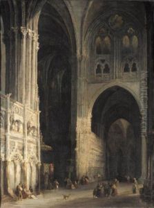 Catedral De Toledo (cathedral Of Toledo) by Genaro Perez Villaamil Y Duguet