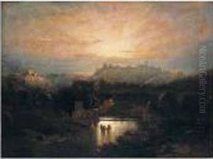 El Castillo De Alcala De Guadaira (the Castle Of Alcala De Guadaira) by Genaro Perez Villaamil Y Duguet