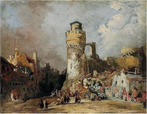 Paisaje Romantico (romantic Landscape) by Genaro Perez Villaamil Y Duguet