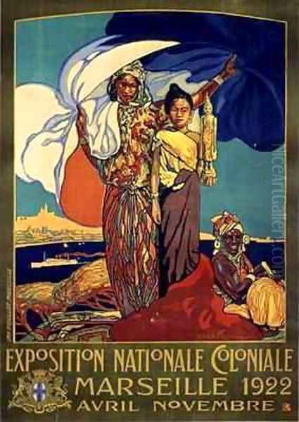 Poster advertising the Exposition Nationale Coloniale - view 1