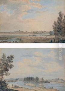 Deux Vues Des Bords Presumes De La Loire