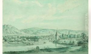 Vue D'une Ville De Franche-comte