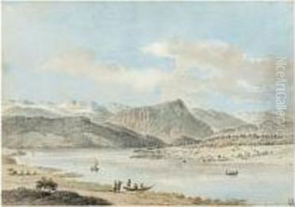 Vue D'un Lac Avec Montagnes - view 1