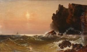 California Rocky Coast At Sunset