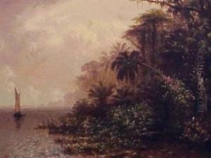 Sailing Vessel In The Tropics