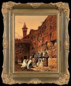 Western Wall by Friedrich Perlberg